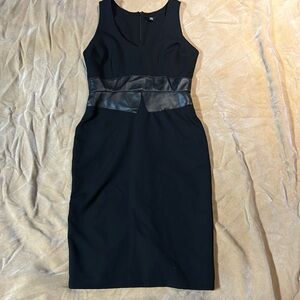 black with leather corset style mid accent